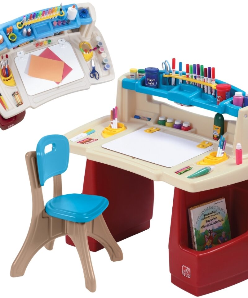 Laste kunstilaud ja tool komplekt
