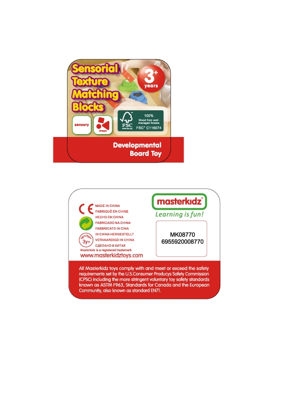 Montessori klotsid erinevate tekstuuridega