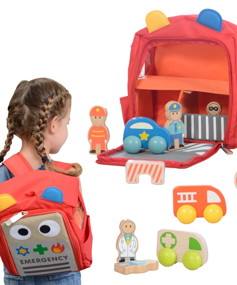 Laste Alarmikeskus Seljakotis mängukomplekt