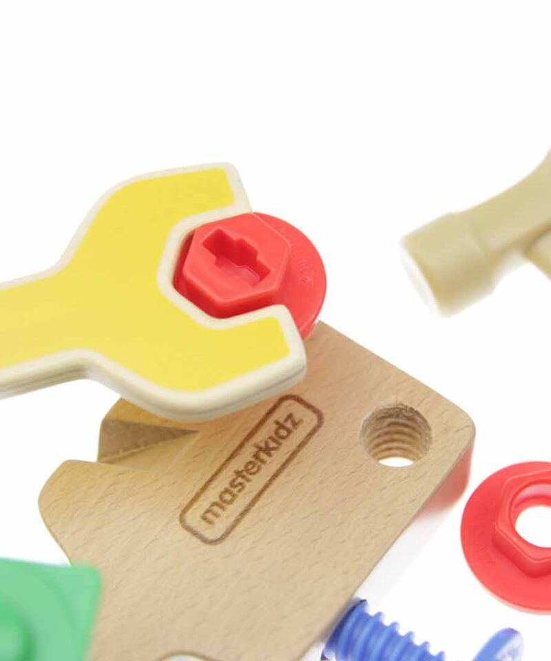 Hariv puidust tööriistade komplekt lastele