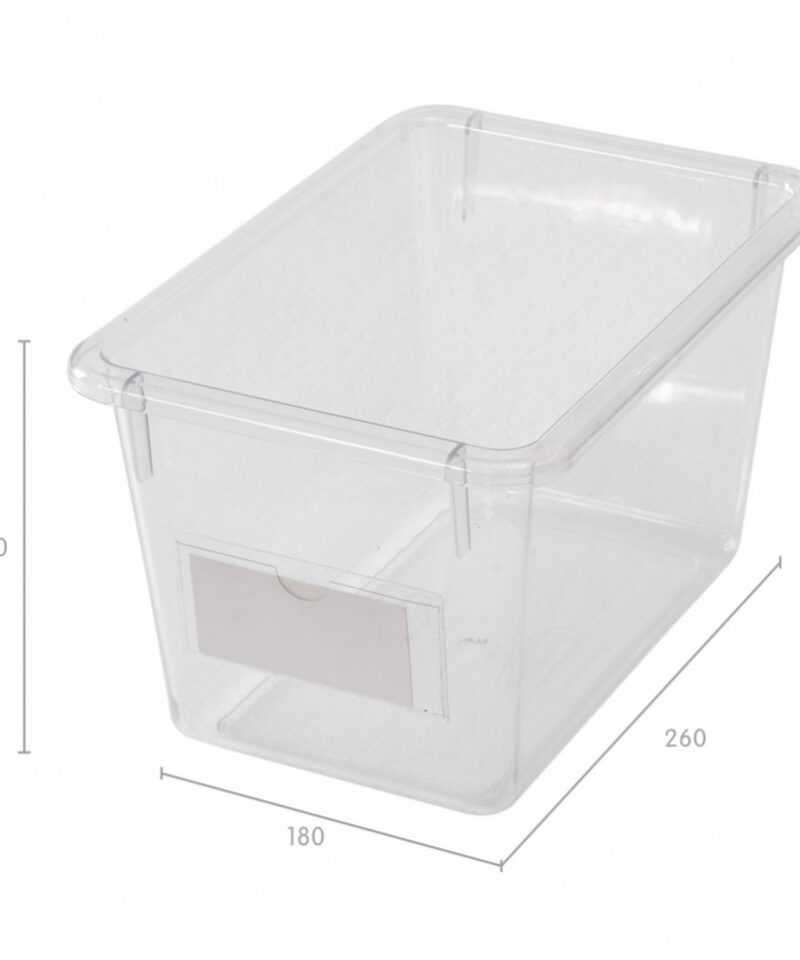 Kompaktne akrüülmahuti mänguasjade hoiustamiseks