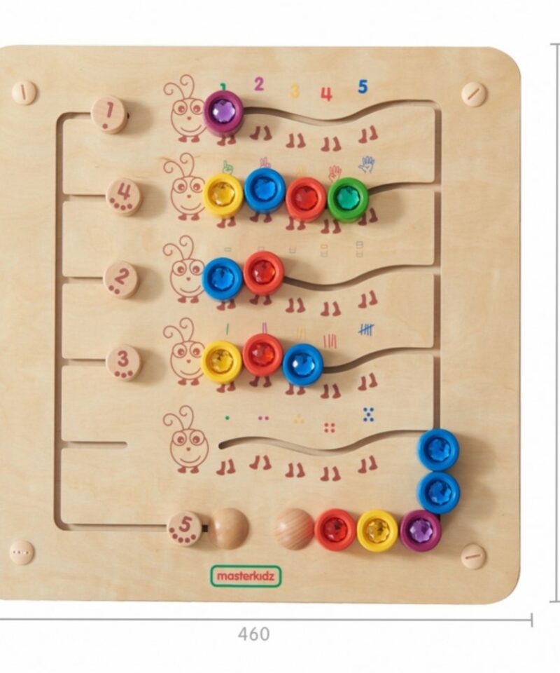 Värviline õppelaud numbrite tundmaõppimiseks