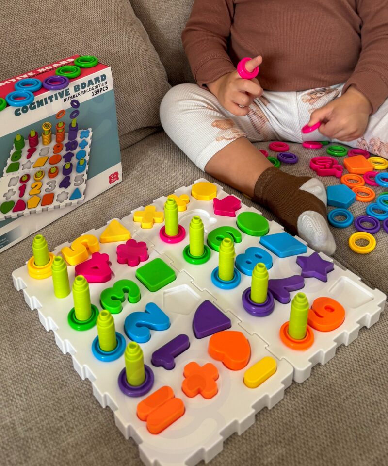 Montessori komplekt numbrite ja kujunditega