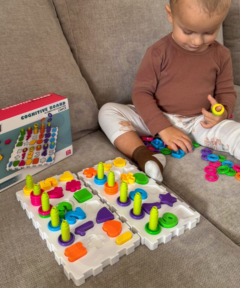 Laste harjutuskomplekt värviliste elementidega