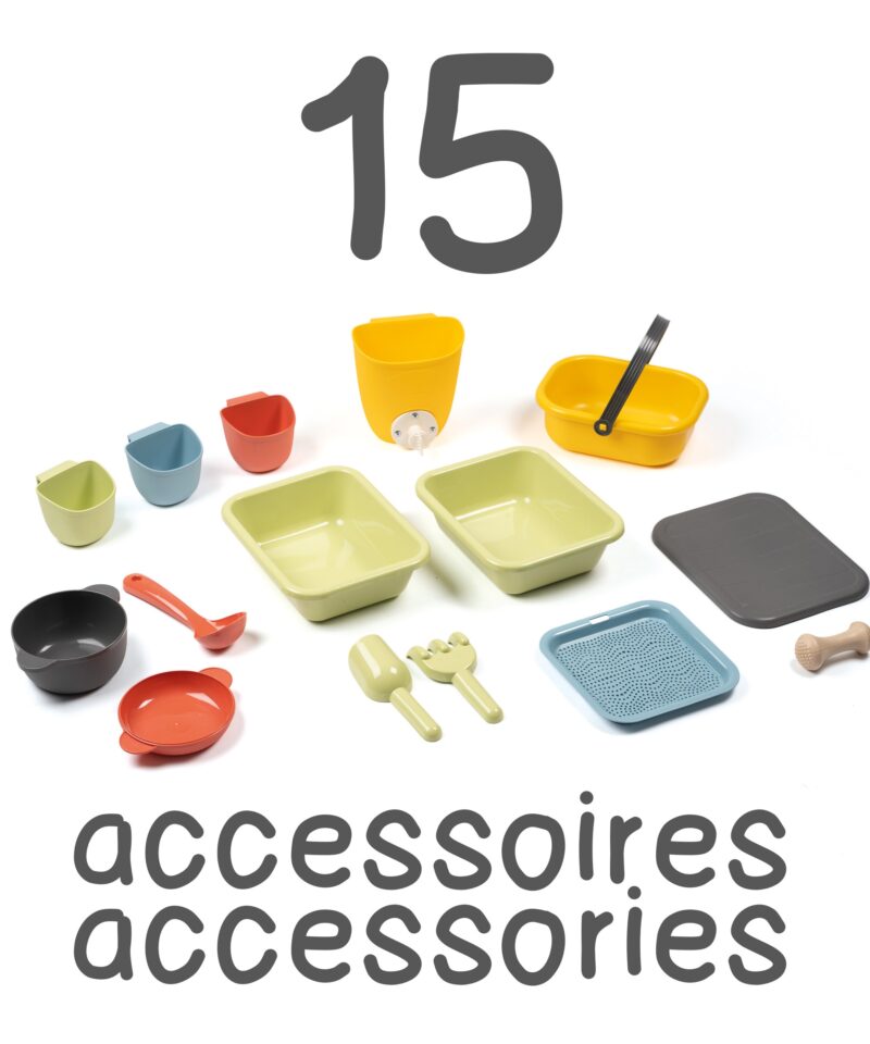 Komplekt 15 aksessuaariga liivaköök