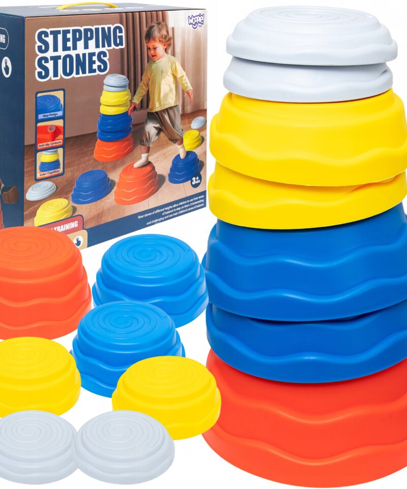 Värvilised tasakaalukivid lastele mängimiseks