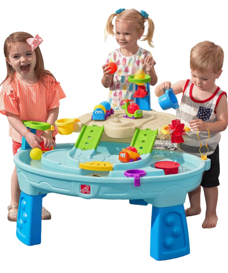 Laste mängulaud veemängudeks koos sõidukitega