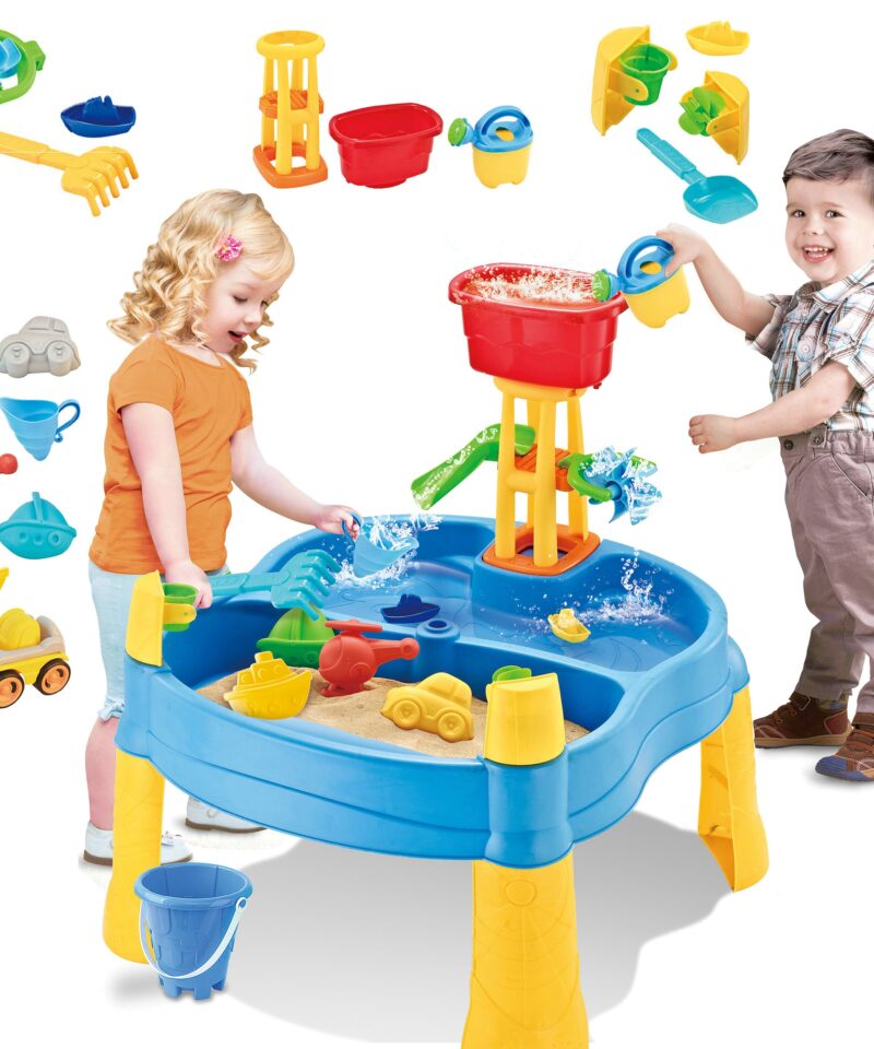 Mitmefunktsionaalne veelaud ja liivakast mängimiseks