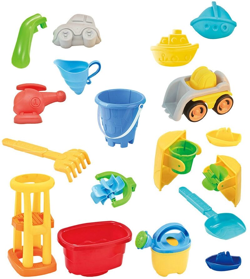 Lastele mõeldud veemäng ja liivakast