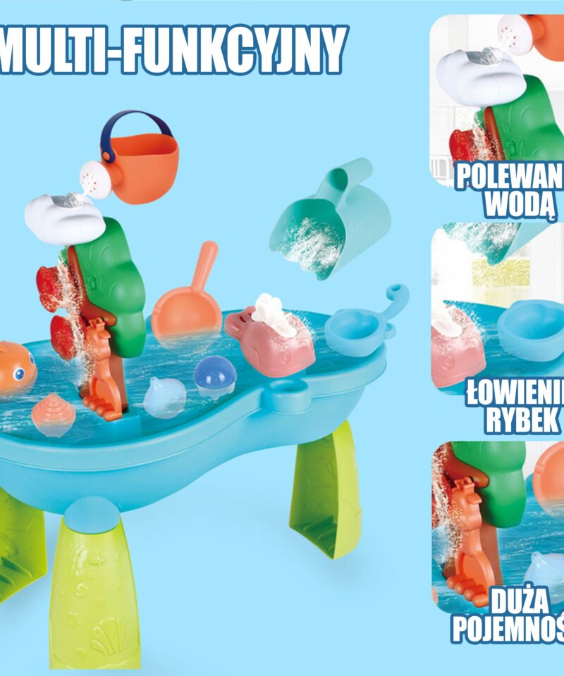 Kastekann ja ämber veemängulaual