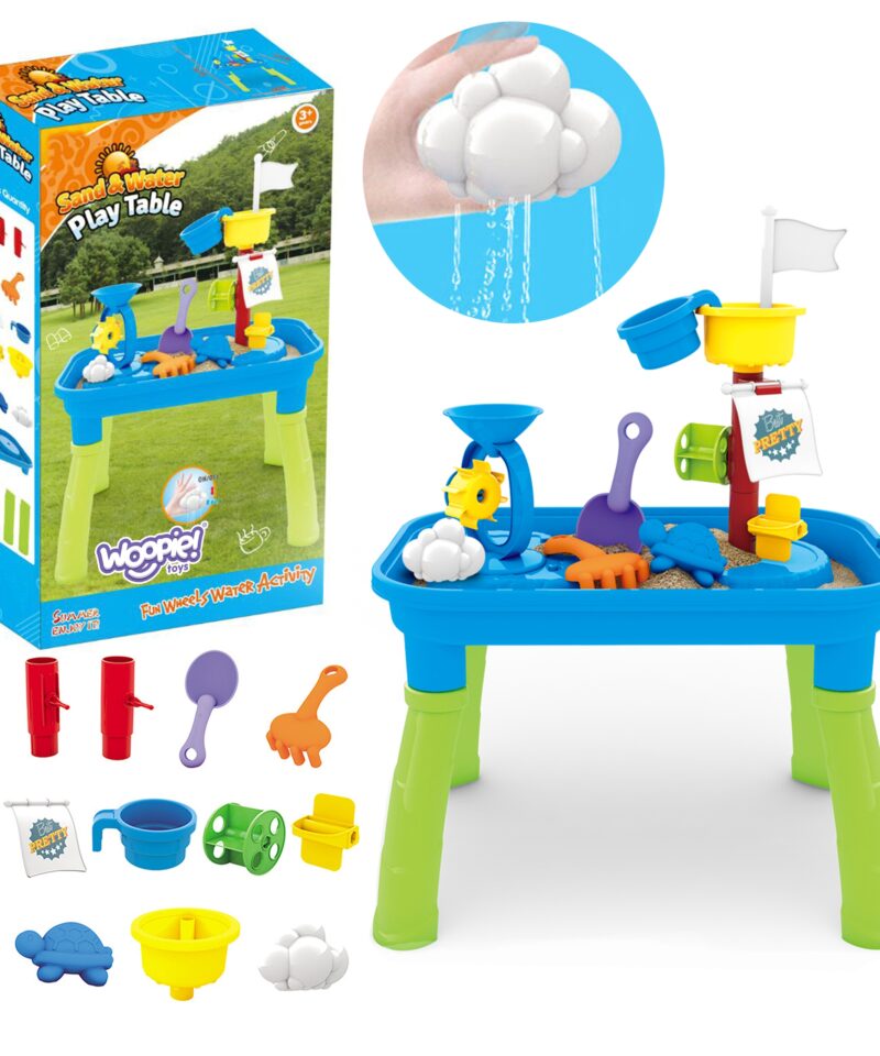 Laste mängulaud vee ja liivaga