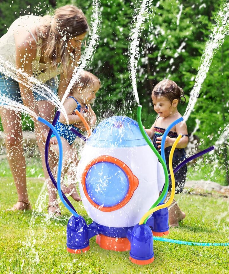 Rakettpurskkaev aiaprits lastele