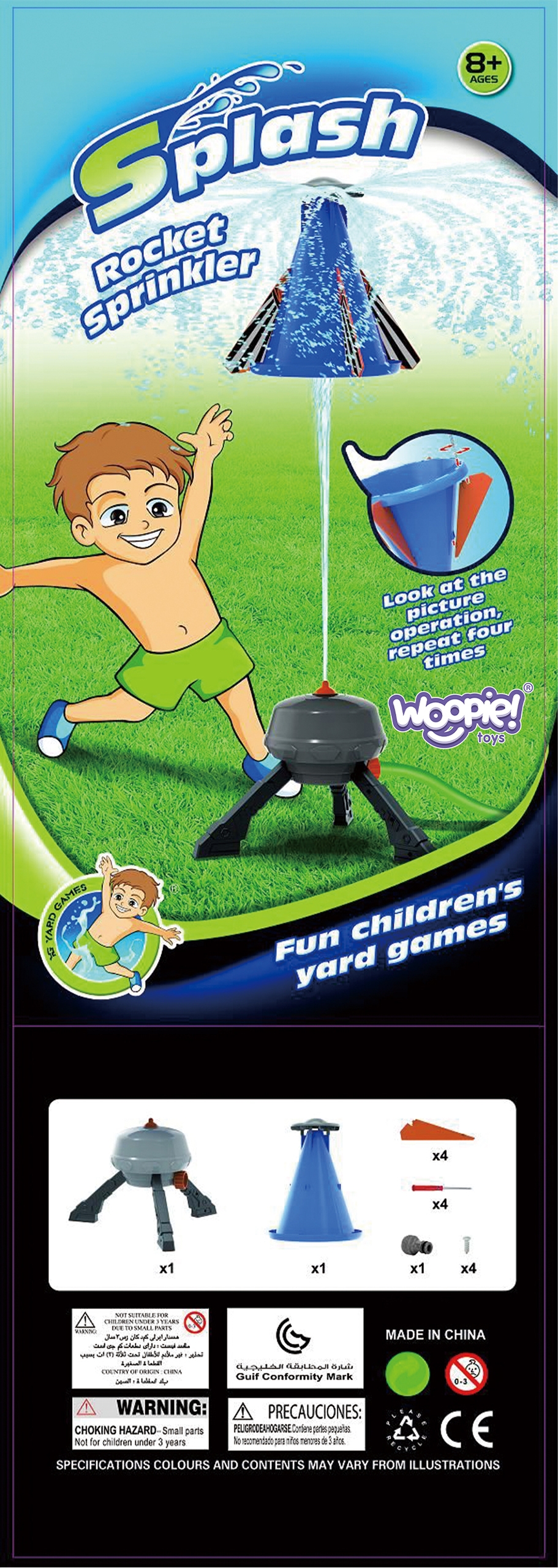 Lapsed mängivad veeraketiga õues