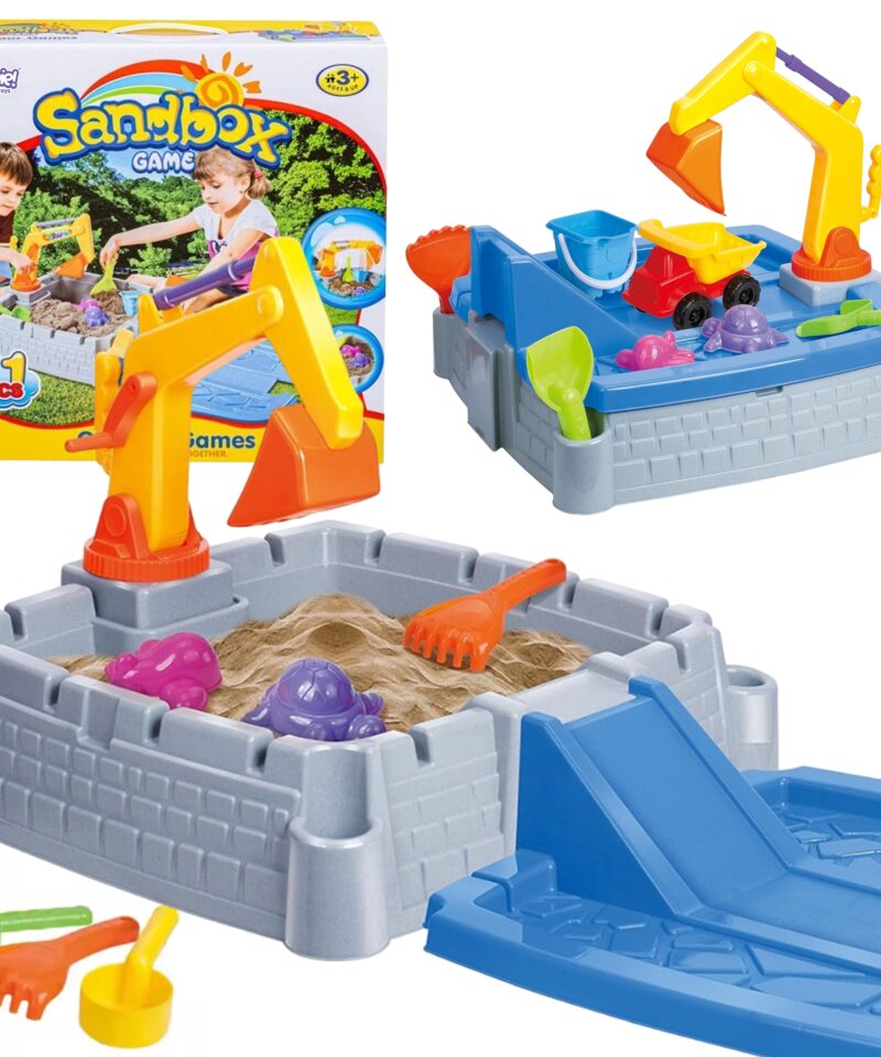 Kaasaskantav liivakast lastele õues mängimiseks