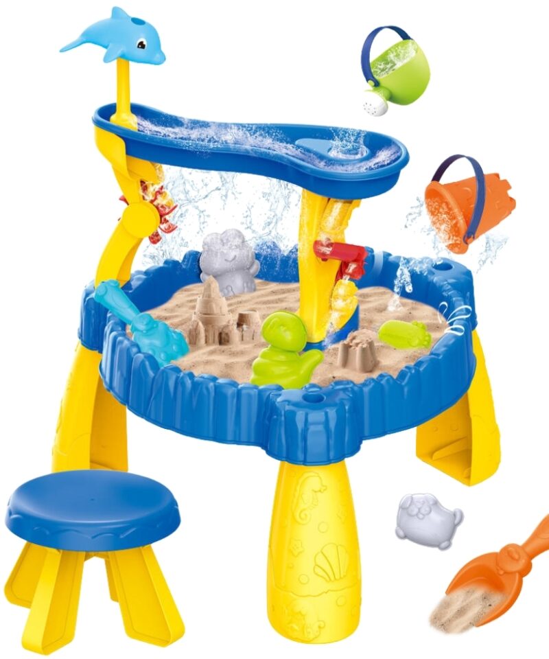Laste veemängulaud ja liivakast koos elementidega