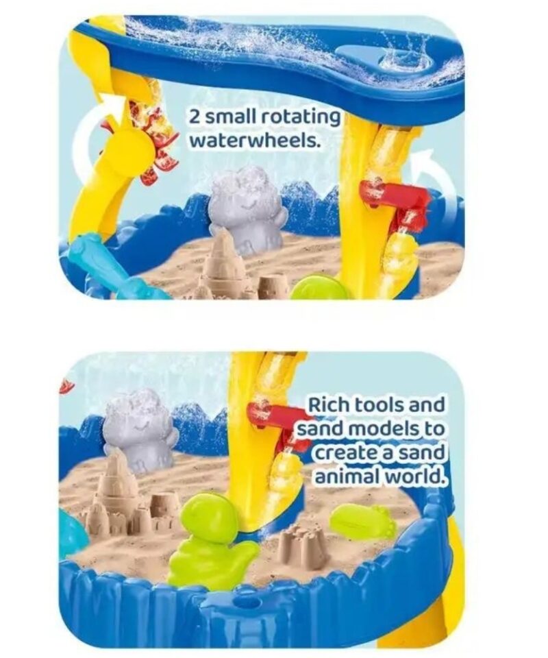 Lõbus veemängulaud ja liivakast