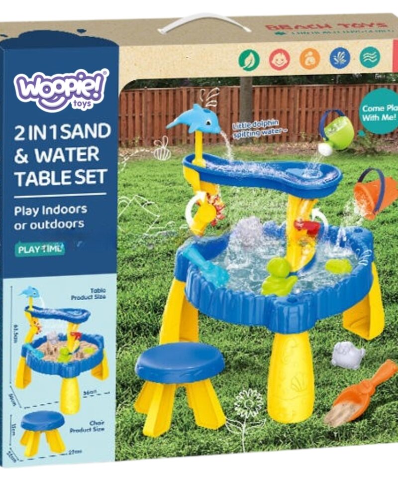 Lastele mõeldud veemängulaud ja liivakast