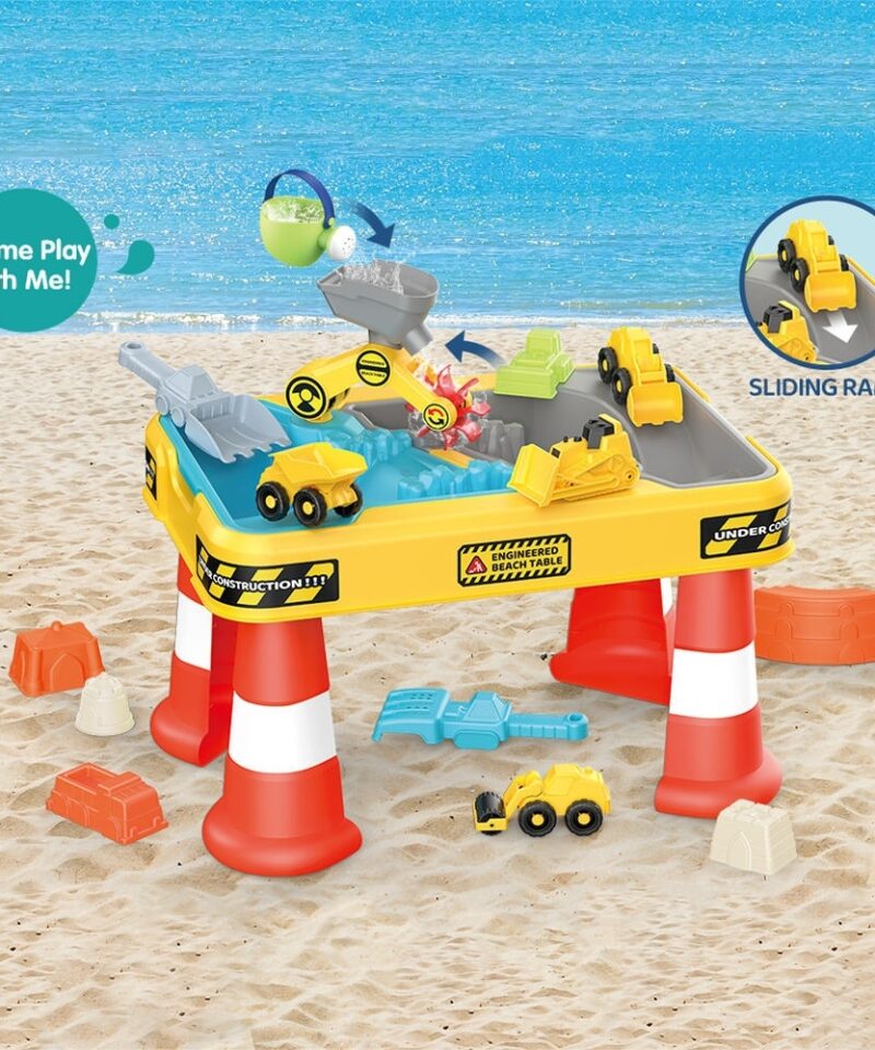 Mängulaud koos mini ehitusmasinatega