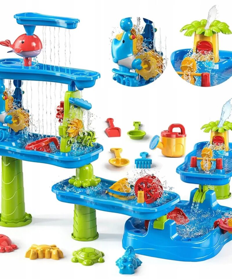 Mitmekülgne veemängu- ja liivalaud lastele