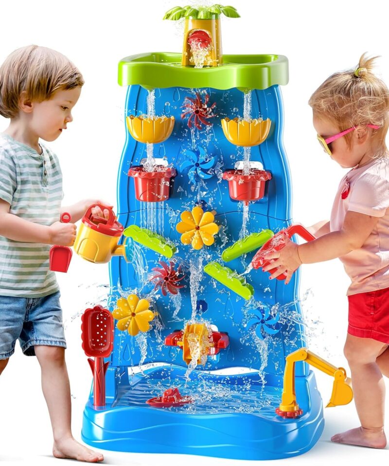 Laste veemängulaud koos värviliste tarvikutega