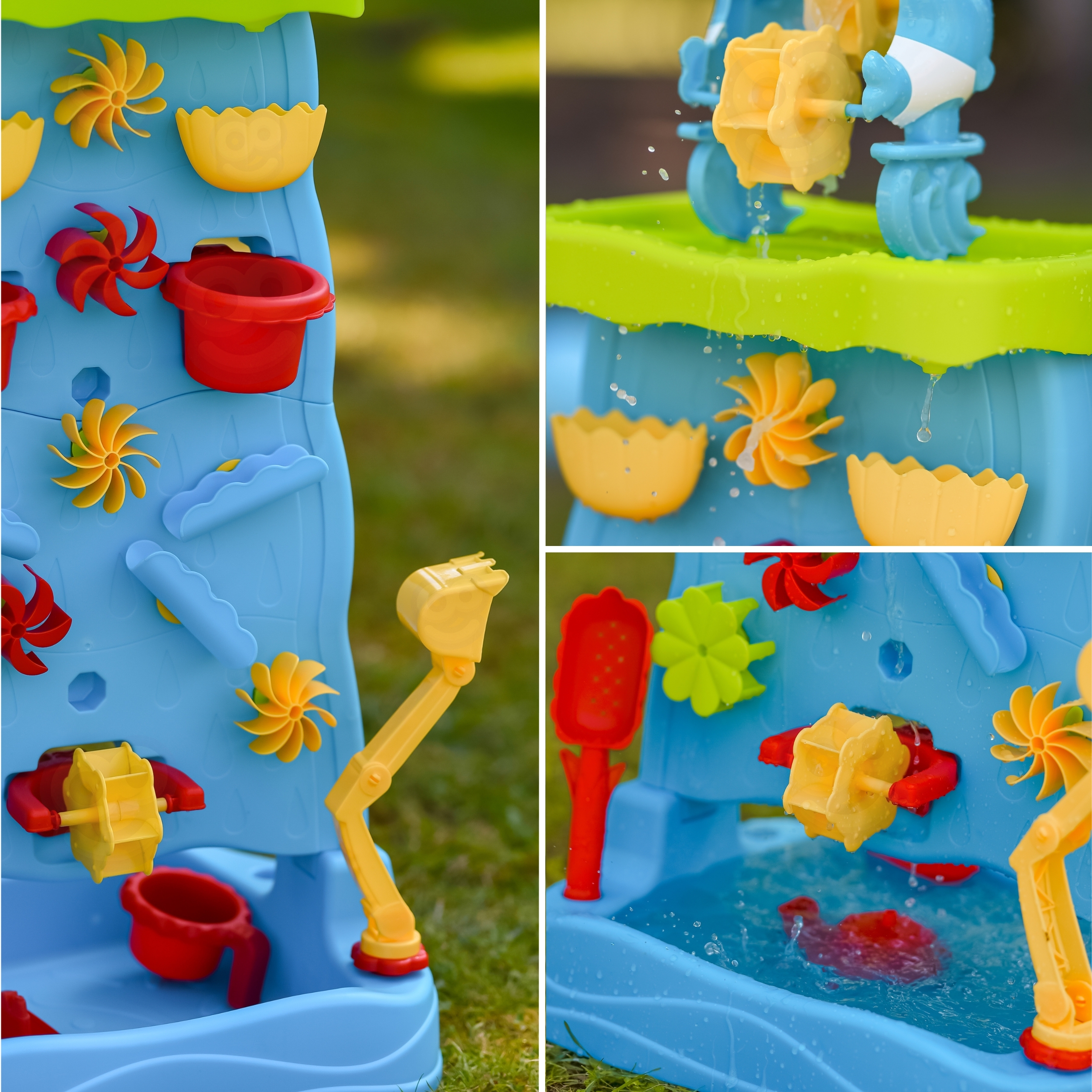 Lastele mõeldud veemängulaud rannas ja aias