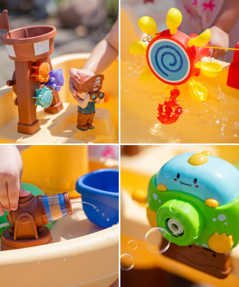 Mängulaud koos päikesevarjuga