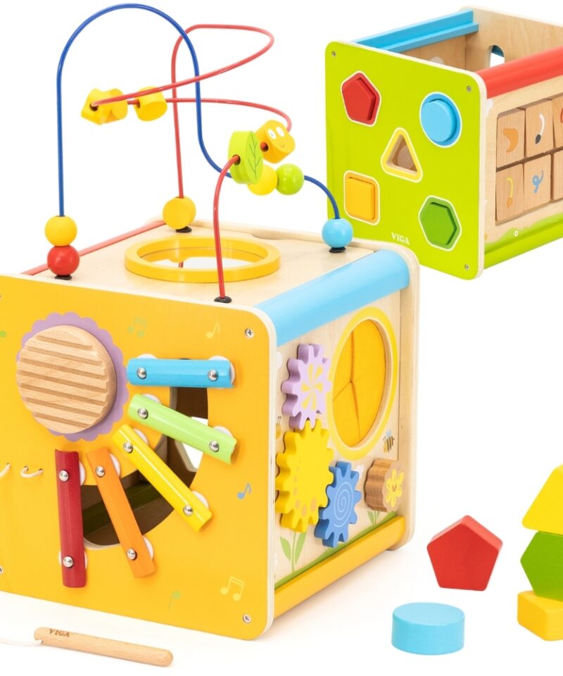 Mitmekülgne hariv mängukuubik lastele