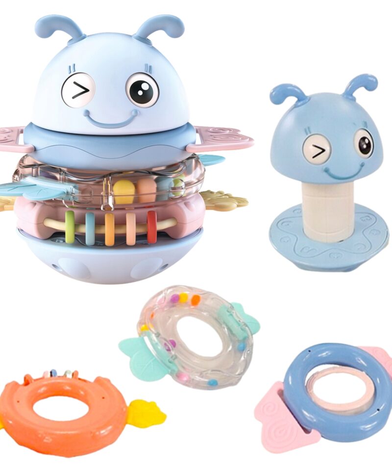 Beebisensoorne mänguasi kõristi ja närimisrõngaga