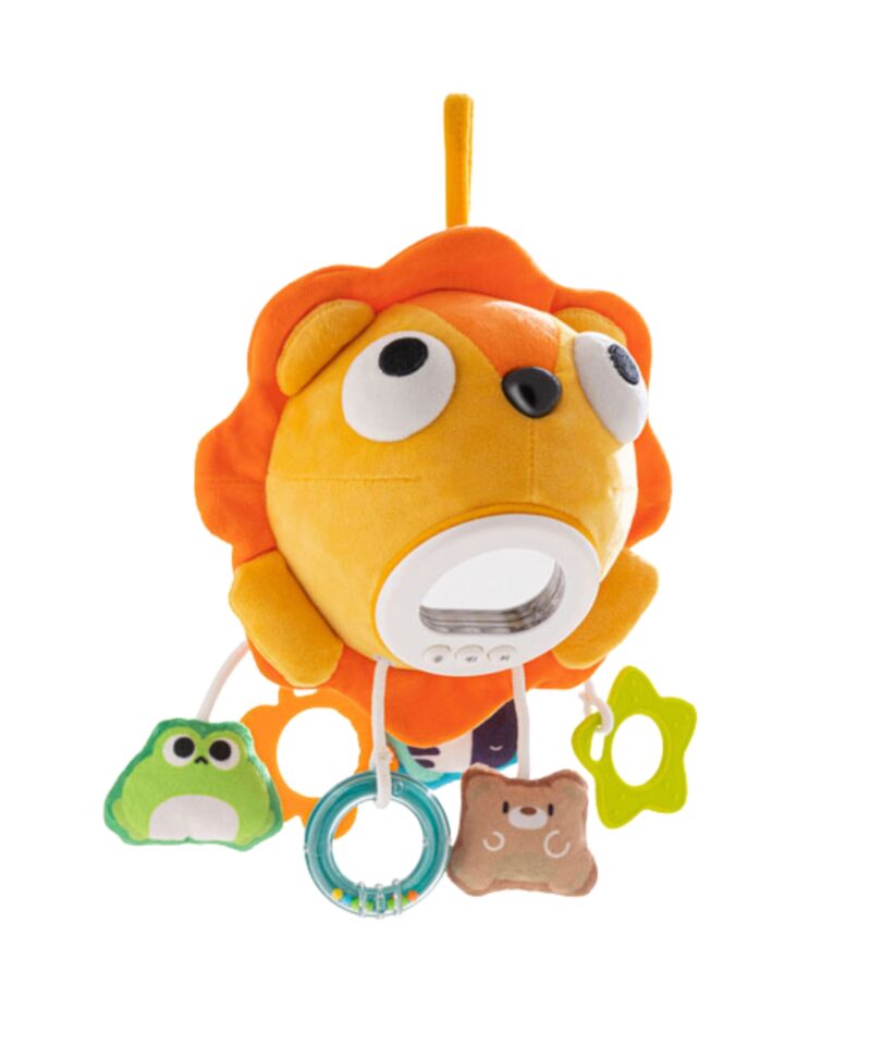 Muusikaline lõvi rahustavate tuled ja helidega