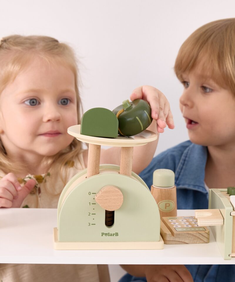 Tasakaalu õpetav puidust köögikaal