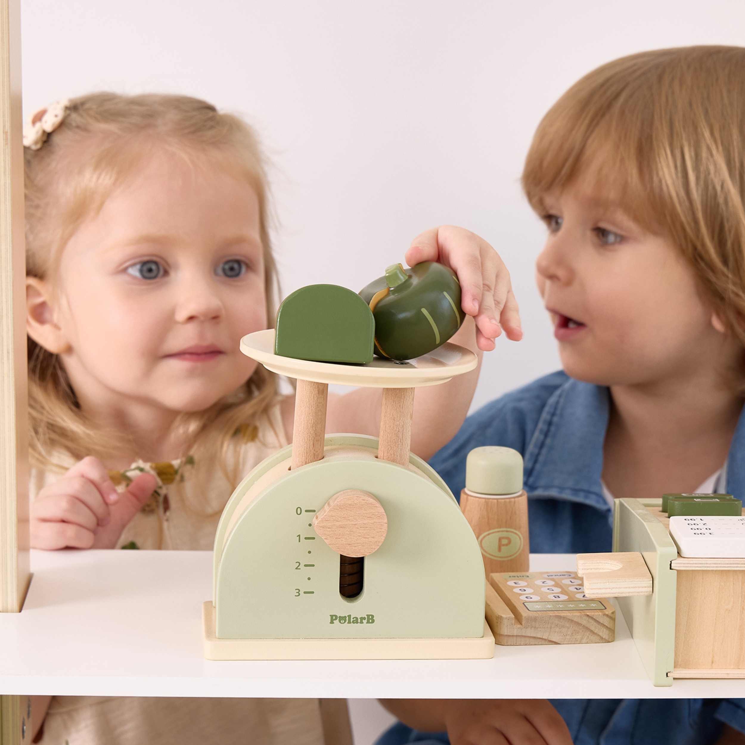 Tasakaalu õpetav puidust köögikaal