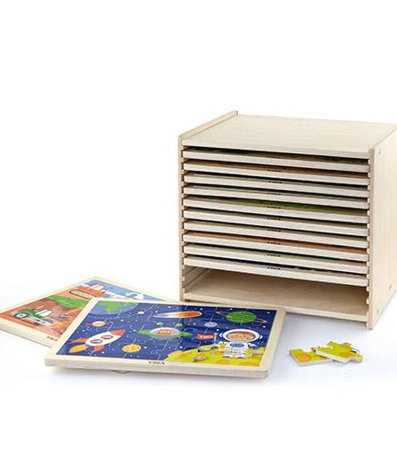 12 erinevat värvilist pusleplaati