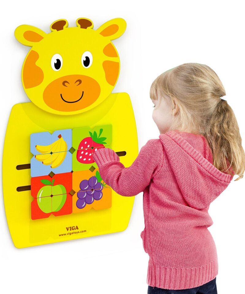 Hariv mängutahvel puuviljapiltidega