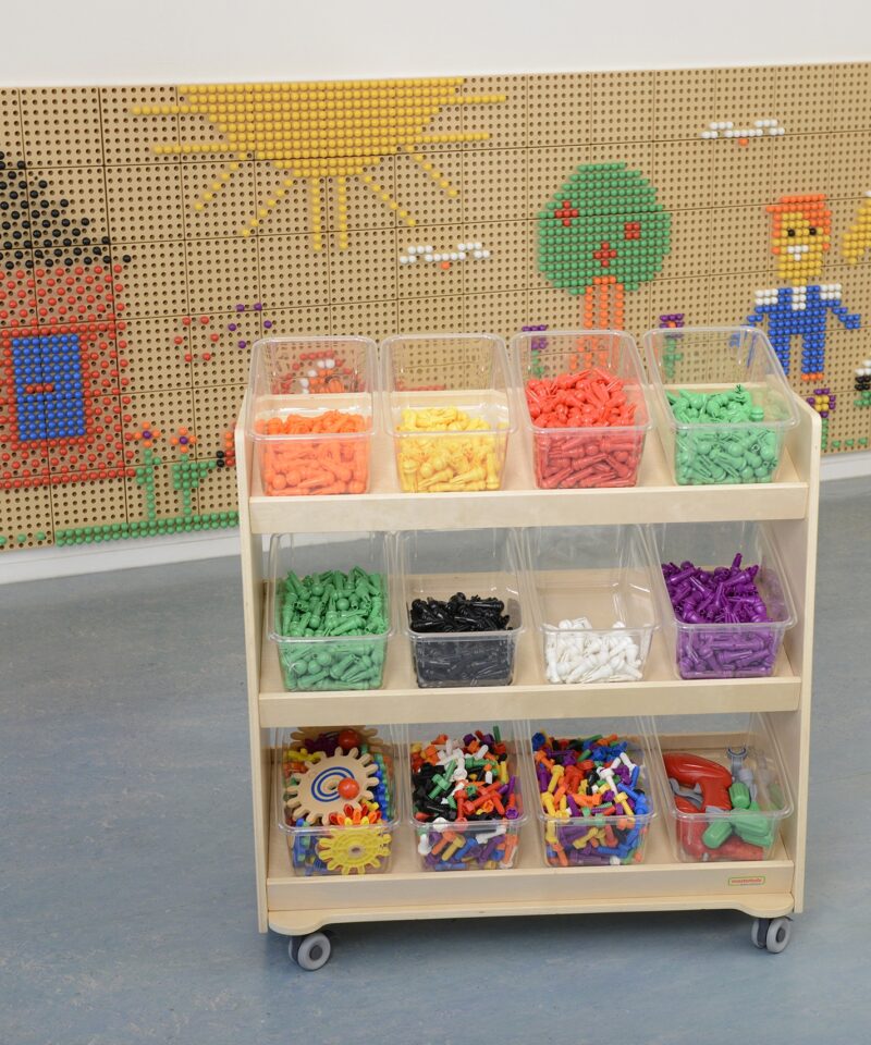 Mitmevärvilised klotsid loovateks mängudeks