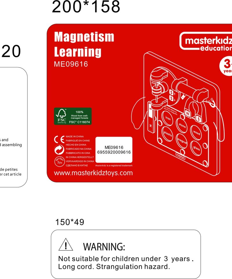 Magnetiline mängukomplekt teaduslikuks loovuseks