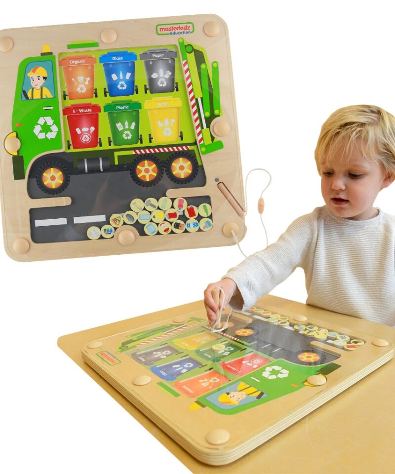 Magnetiline mängulauake prügiga