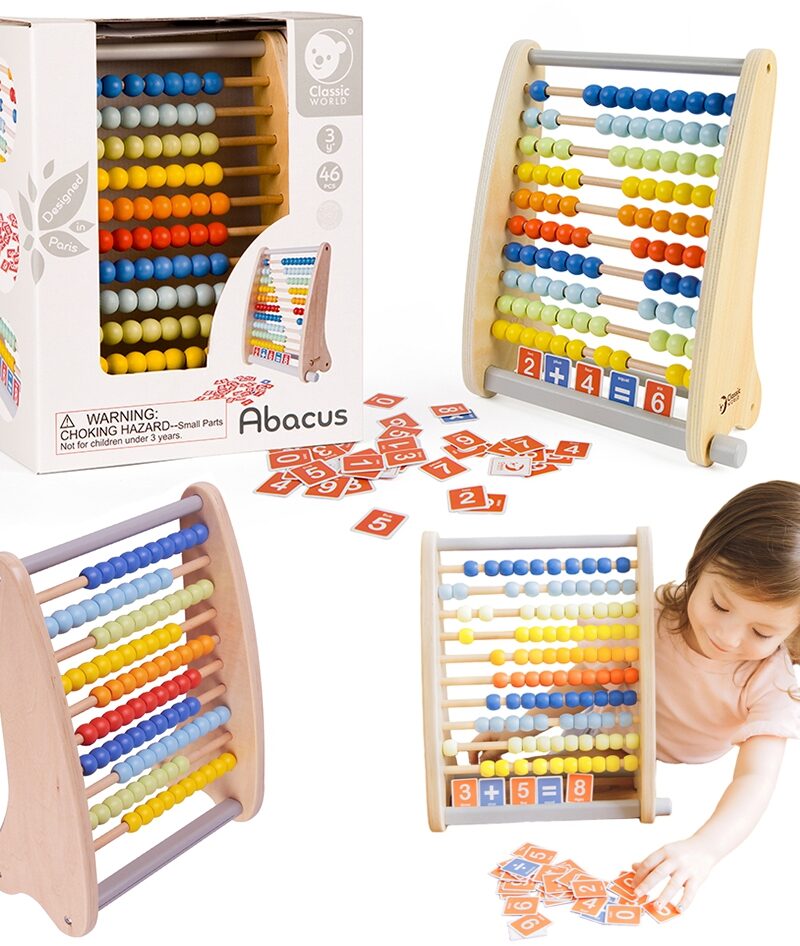 Puidust matemaatikaõppe komplekt lastele