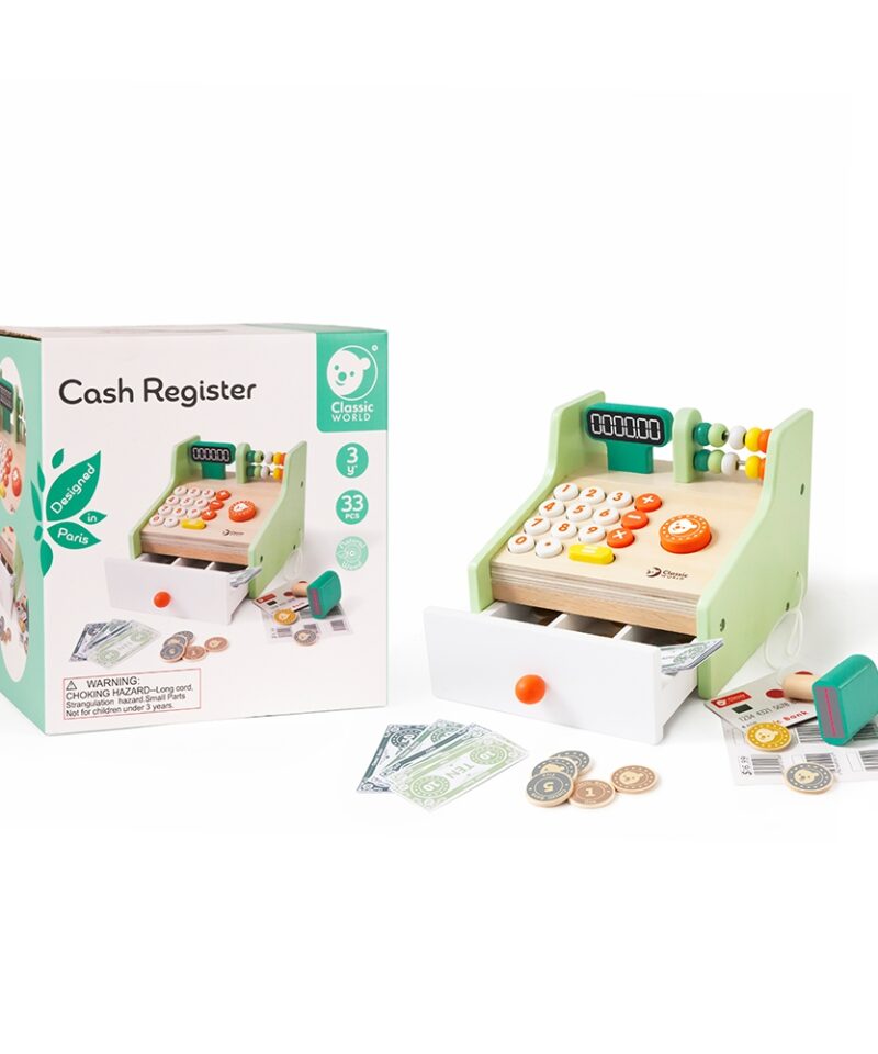 Klassikaline mängukassa pastelse värvigammaga