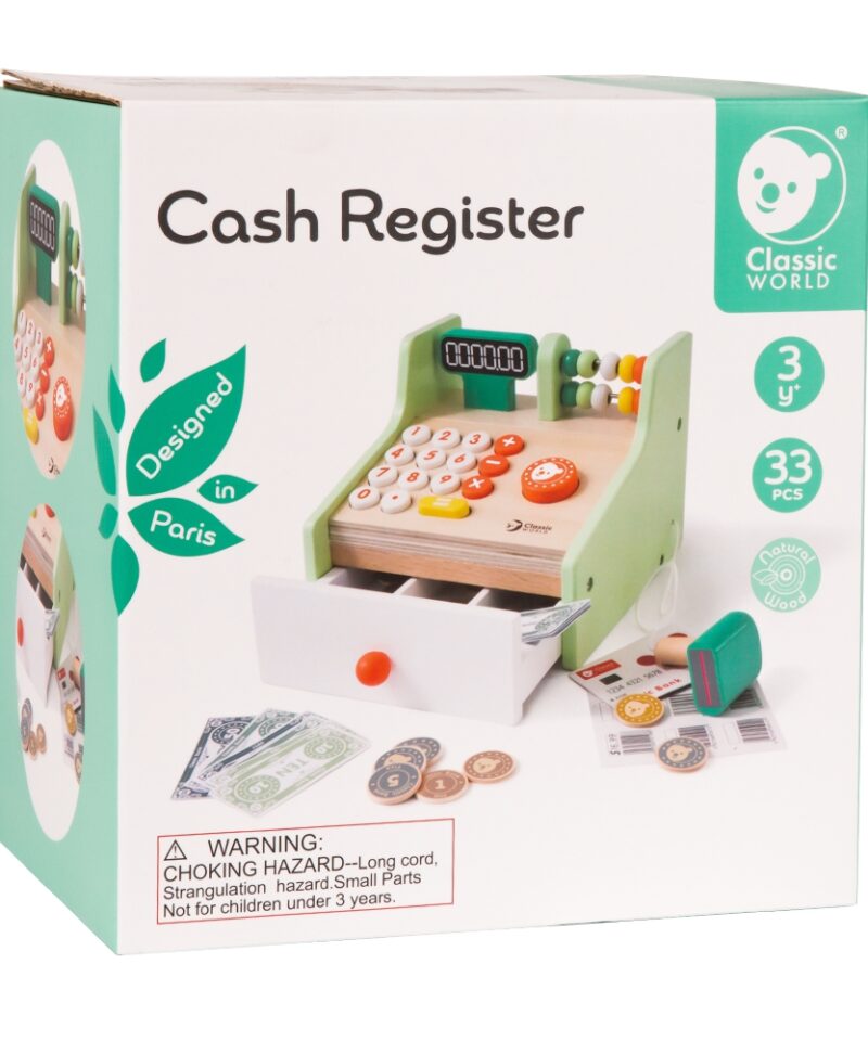 Klassikaline mängukassa pastelse värvigammaga