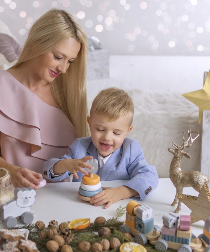 Puidust rõngad ja karu pea