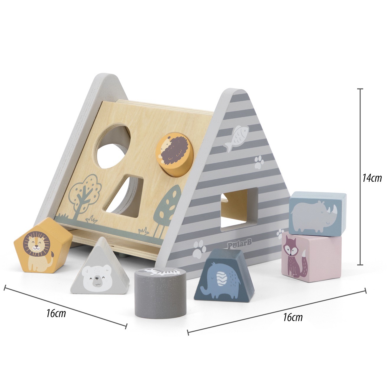 Lastele ohutu ja vastupidav puidust mänguasi