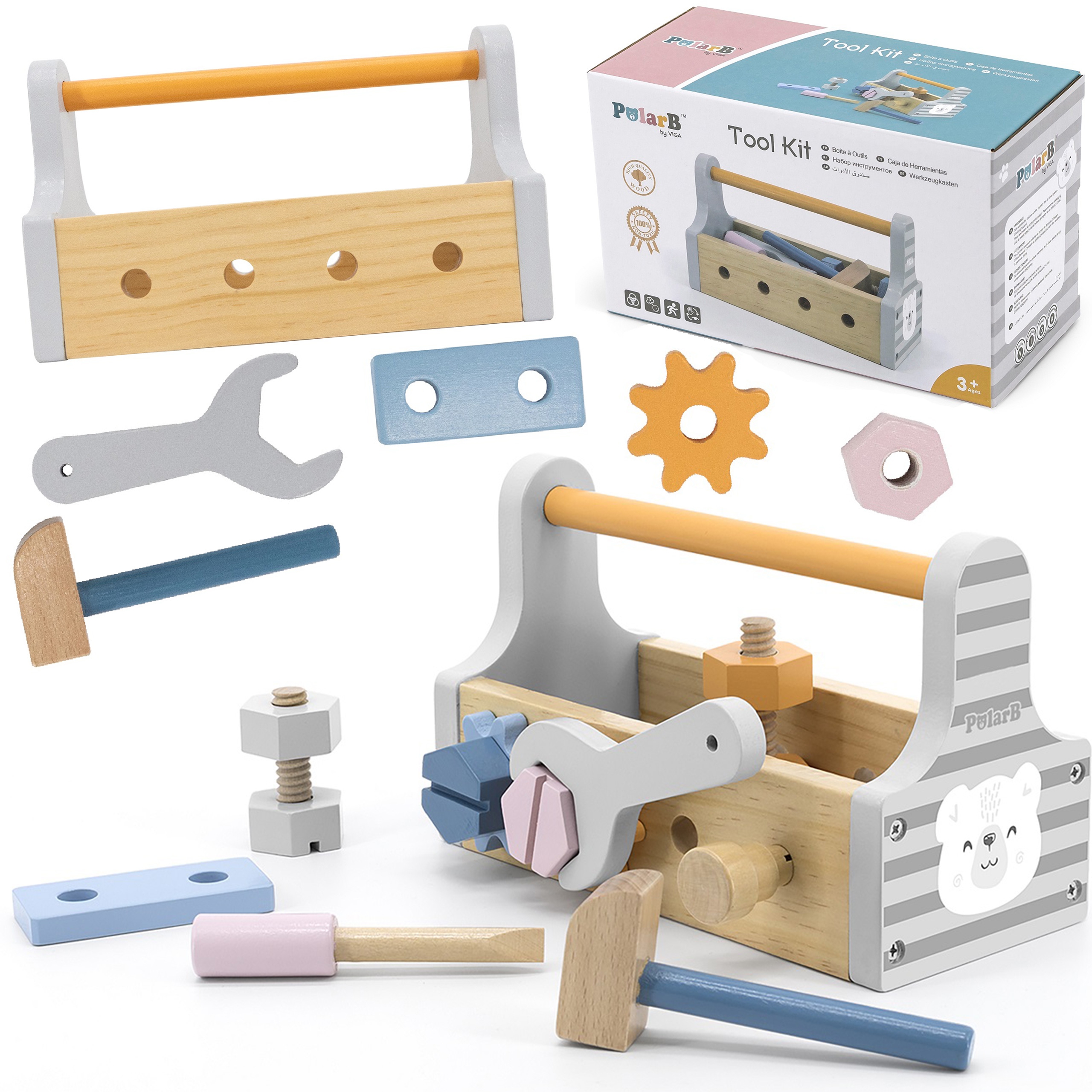 Puidust tööriistakomplekt väikestele meisterdajatele