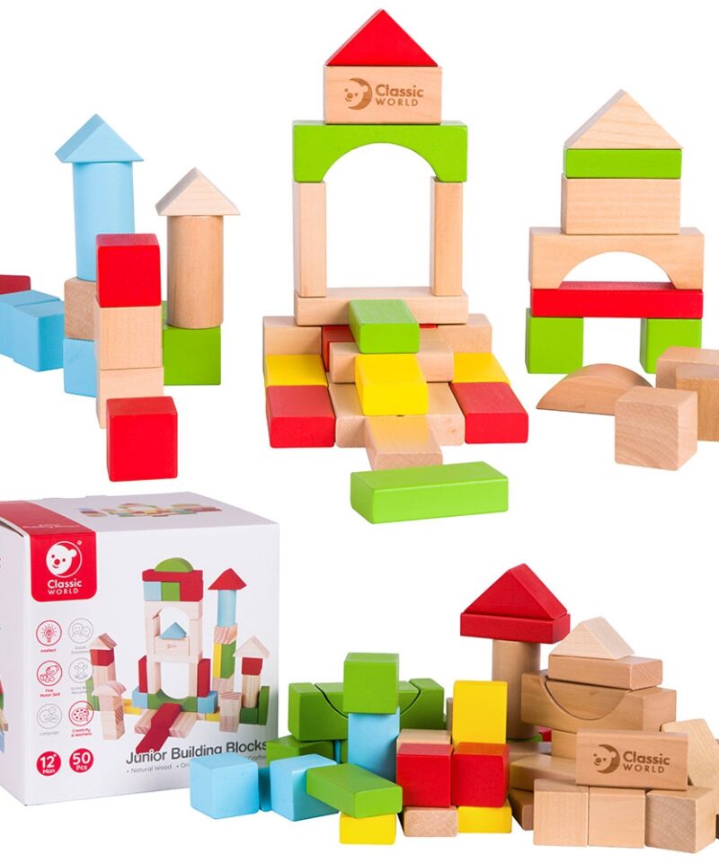 Puidust klotside komplekt lastele