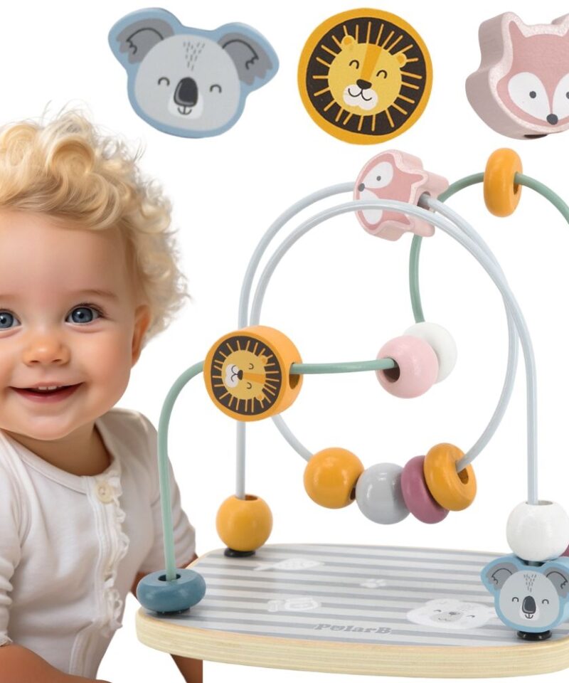 Puidust motoorika labürint lastele mängimiseks