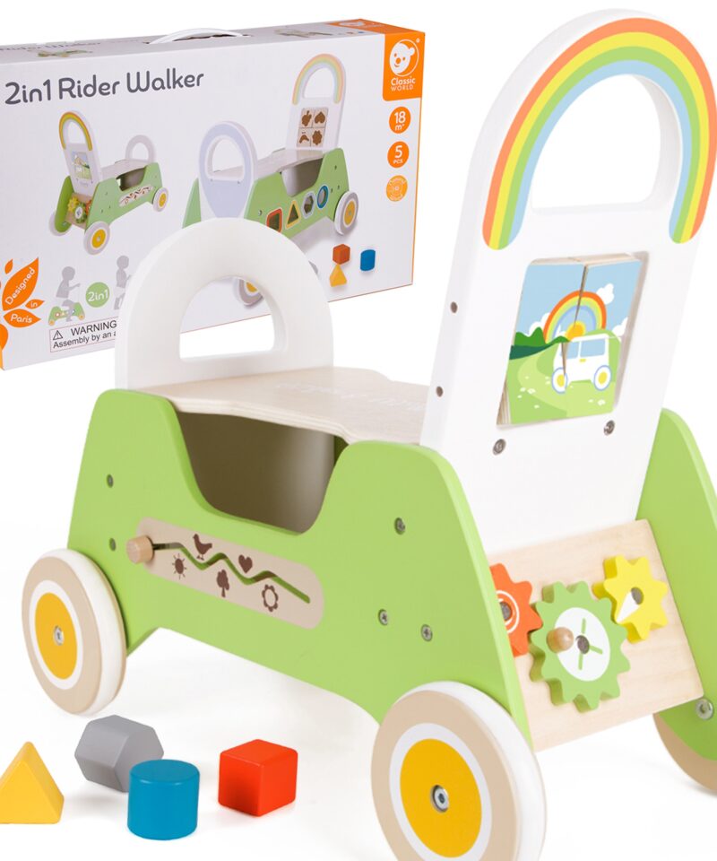 Puidust Montessori mänguauto lapsele