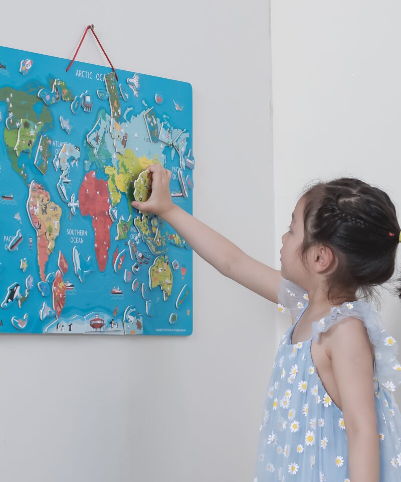 Puidust magnetiline maailmakaart