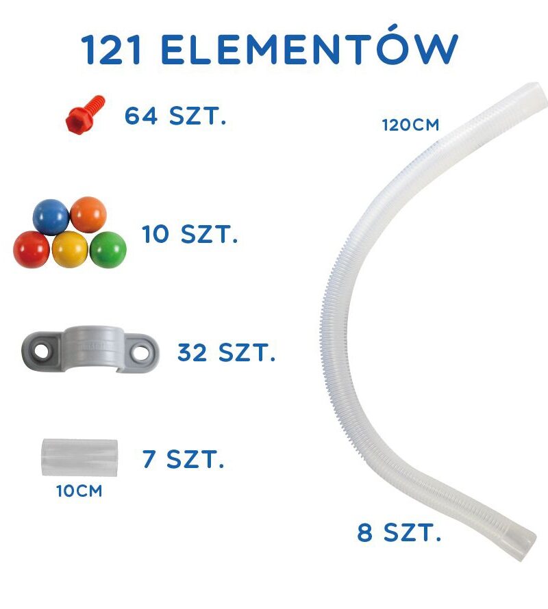 Lastele mõeldud torusüsteemi komplekt