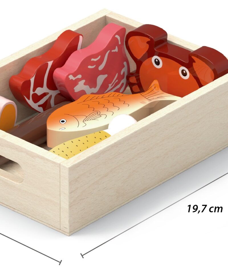 Lastele mõeldud puidust mängukomplekt