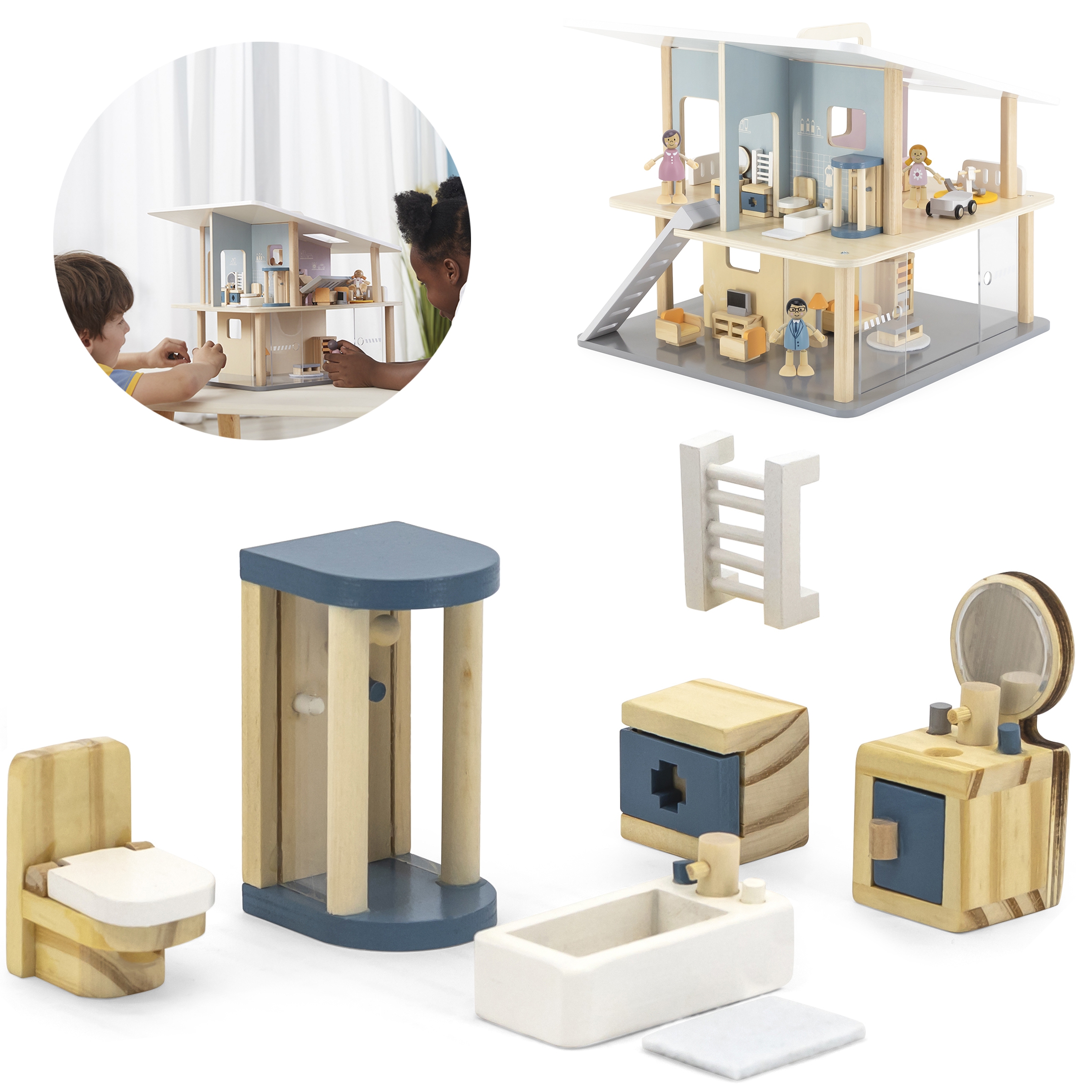 Nukumaja vannitoa mööblikomplekt detailidega