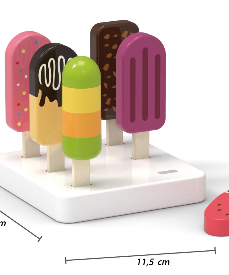 Ohutu ja mittetoksiline jäätisekomplekt